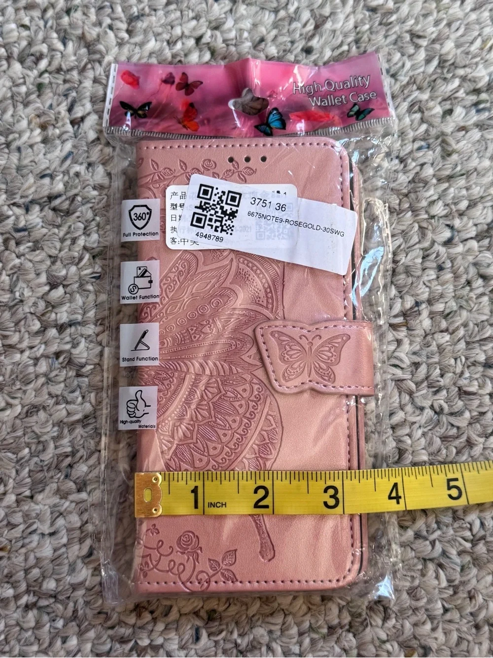 Samsung Galaxy Note 9 Rose Gold Phone Case NWT
